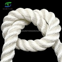 Wearable 3 Strand White Polyester/Nylon/Sythetic/Marine/Mooring/Packing/Lifting/Twist/Twisted Cargo