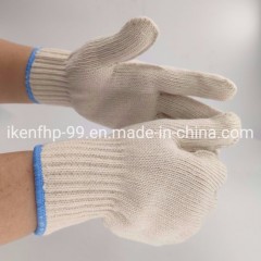 Economy Natural Cotton Gloves with Seamless Knitting图1