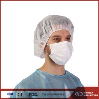 Cleanrooms Food Service PP Nonwoven Blue Green Disposable Bouffant Cap for Food Industrial