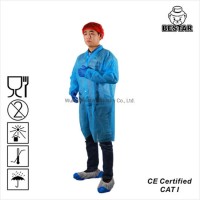 Disposable Nonwoven Spp Lab Coat Visitor Coat