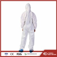 Non Woven Microporous Breathable Industrial Painting Liquid Resistant Disposable Hooded Protective C