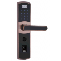 Fingerprint Safe Door Lock with Touch Keypad  Key Unlock  Low Voltage Alarm (UL-780)