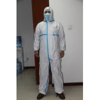 Disposable SMS Coverall with Hood and Boots