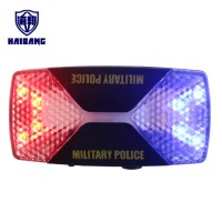 The Hottest Latest Red Blue Police Shoulder Light with Magic Tape Strap/LED Light Safety Lamp Rechar