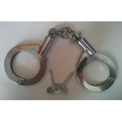 Double Locking System Carbon Steel Police Equipment Handcuff图1