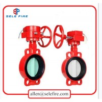 Factory Directly Sell DN50-DN300 UL/FM Approved Gear Operated Butterfly Valve