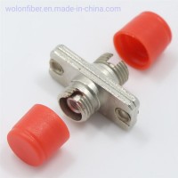 Two-Piece Rectangle Type Mating Sleeve No Flange FC/Upc to FC/Upc Simplex Single Mode/Multimode Meta