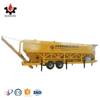 Portable Powder Storage Silo Carbon Steel Stainless Steel Mobile Cement Silo with Wheels