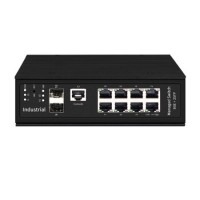 8ge+2SFP 10/100/1000Mbps Managed Industrial Network Switch Temperature and Humidity Sensors Can Be C