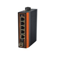 5 10/100/1000m RJ45 (4 POE) &10/100/1000m SFP Unmanaged Industrial Ethernet Switch