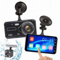 4 Inch 1080P Window Installed Dual Lens Touch Screen Dash Cam