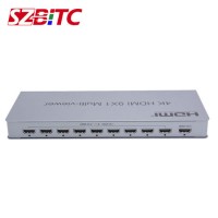 HDMI Switcher Szbitc 4K 9*1 Quad Multi-Viewer Switch/ Split 9 Different Input to The 1 Output for Co