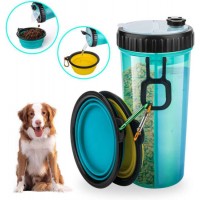 Dog Feeder Travel Drinking 2 in 1 Dog Water Bottle