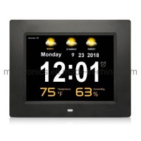 Autoplay Advertising USB Player 8 Inch Digital Photo Frame Time Clock Smart Days Smart Days Clock Di
