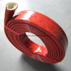 Silicone Rubber Coated Fiberglass Braided Fireproof Heat Insulation Glass Fiber Braided Pyrojacket T图1