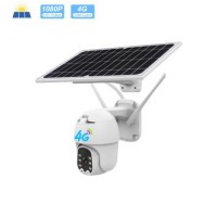 Verto Factory Support 4G Lit SIM Cardsupply Outdoor Solar Power Security PTZ CCTV Camera HD 1080P 4G