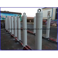 Front Mount Telescopic Long Stroke Plunger Type Tipping Hydraulic Lift Cylinder Rams