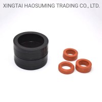 Hydraulic Vee-Packing Group Middle Layer Ring Rubber NBR+Fabric+POM Reinforced Black Seal Ring