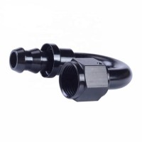 An4/6/8/10/12 180 Degree Elbow/Aluminum Push Lock Hose Ends an Fittings for Racing Car Oil Cooler Ho