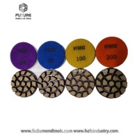 3" Abrasive Flexible Ceramic Pucks Hybrid Copper Resin Metal Bond Transitional Concrete Polishi