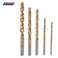 Tin Coated HSS Cobalt8% M42 M35 M2 with Fully Ground Straight Shank Twist Drill Bit DIN 338 for Stai