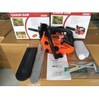 High Quality 25.4cc Top Handle Gasoline 2500 Chainsaw  Oil Saw  Timber Saw Power Chainsaw