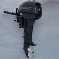 2-Cycle 15.0HP Water-Cooled Gasoline Outboard Motor Outboard Engine Machine Engine