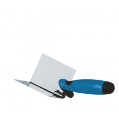 Stainless Steel Corner Trowel with TPR Handle  out Corner Trowel 80mm图1