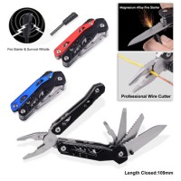 Multi Function Tools with Fire Starter and Survival Whistle (#8508)