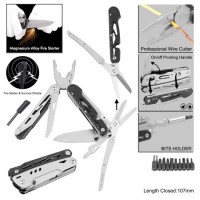 Hot Sale Multitools Multi Function Pliers with Scissors Fire Starter (#8515BT)