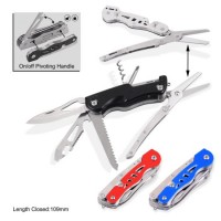 Multi Function Pocket Knife with Anodized Aluminum Handle (#6283)