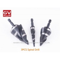 Hand Power Tool HSS 3PCS Straight Spiral Step Drill Set Bit Set M35 Mk2 China Manufacturer Direct Sa