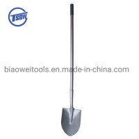 Shovel with Long Steel Handle