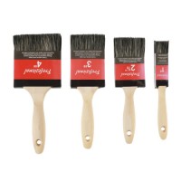 Paint Brush Bristle and Synthetic Filament Brush with Wooden Handle