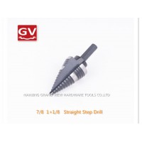 Battery Power Diamond Tools Hand Tricone Bits HSS Set Step Drill Stainless Steel 7/8 1+1/8 Straight