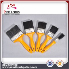 High Quality Black PBT Material Head with Yellow Plastic Handle Paint Brush for Painting图1