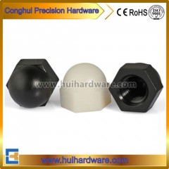 Black/White Domed Nylon Cap Nut Acorn Nut图1