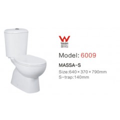 Two Piece Watermark Australian Standard Toilet Bowl Ceramic Toilet图1