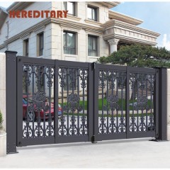 Outdoor Rust Proof Folding Door Gate Aluminum Courtyard Gate for Villas图1