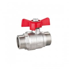 DN 15 DN 20 DN25 Male X Male High Quality Brass Ball Valve图1