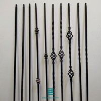 Square Metal Railing Posts for Stairs / Terrace / Balustrades