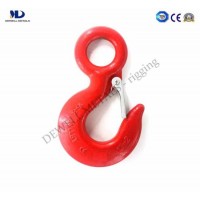 Alloy Steel Grade 80 Drop Forged Red Painted Eye Sling Hook