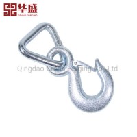 Forged Eye Hook with Wleded Triangle Ring for Cargo Lifting