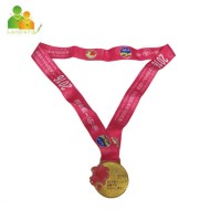 Professional Factory Custom Heat Transfer Badge Ribbon  Medal Ribbon for Olympic Football Sports