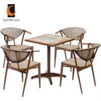 Anti Fading Outdoor Garden Restaurant Bistro Chairs Furniture Patio Dining Table Home Chair