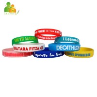 Factory Wholesale Custom Colorful Printed Silicone Wristband for Gift Made in China