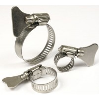 Stainless Steel Perforated Hose Clamp with Butterfly Handle