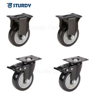 Heavy Duty Tool Box Caster Wheels Kit Polyurethane Wheel Set of 4