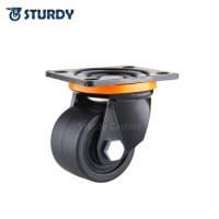 Low Profile Caster Wheels Low Overall Height Heavy Duty Loads for Heavy Equipment with Ease