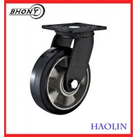 4inch-8inch Swivel Brake Platealuminum Core PU Rubber Wheels Heavy Duty Casters